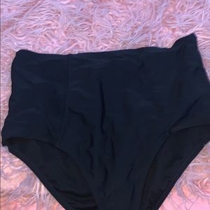 black swim suit bottoms